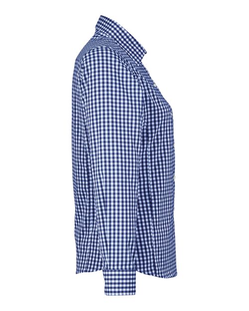 Women's CrownLux Performance® Gingham Dress Shirt – Detail