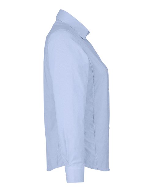Women's CrownLux Performance® Microstripe Dress Shirt – Detail