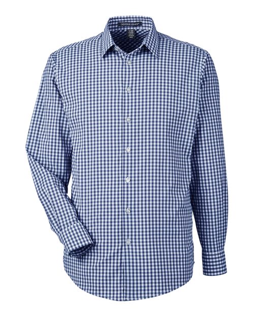 Men's CrownLux Performance® Gingham Dress Shirt – Front