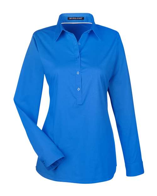 Women's Perfect Fit™ Half-Placket Tunic Dress Shirt – Front
