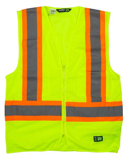Men's Hi-Vis Class 2 Multi-Color Vest – Front