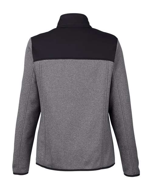 Women's Venture Heathered Stripe Hybrid Jacket – Back
