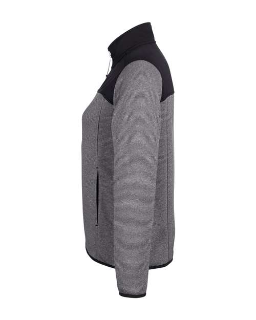 Women's Venture Heathered Stripe Hybrid Jacket – Detail