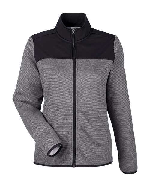 Women's Venture Heathered Stripe Hybrid Jacket – Front