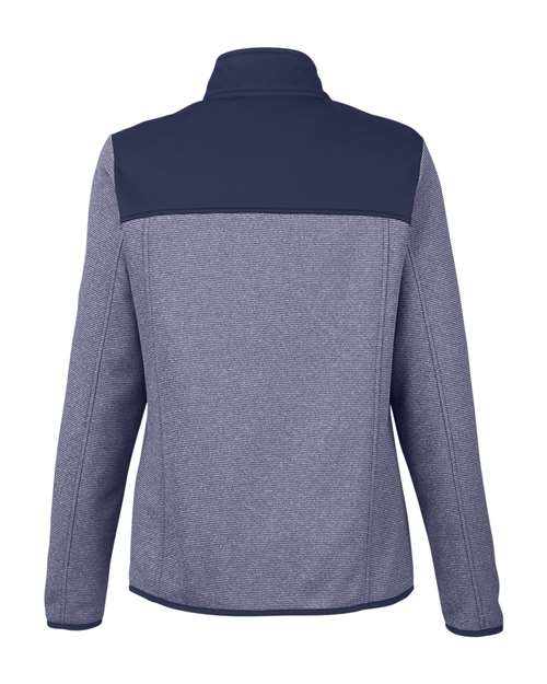 Women's Venture Heathered Stripe Hybrid Jacket – Back