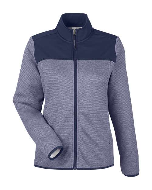 Women's Venture Heathered Stripe Hybrid Jacket – Front