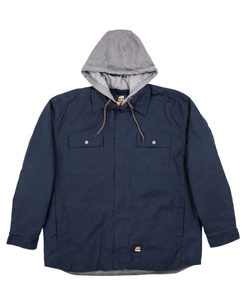 Men's Throttle Hooded Shirt Jacket – Front