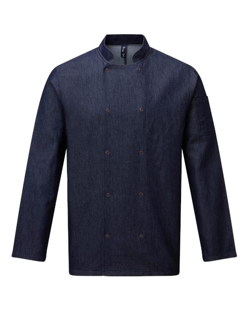 Unisex Denim Chef's Jacket – Front