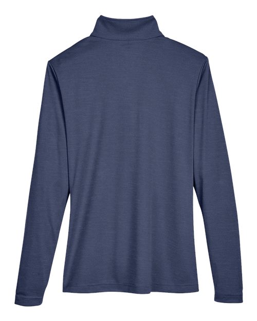 Women's Zone Sonic Heather Performance Quarter-Zip Pullover – Back