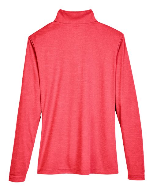 Women's Zone Sonic Heather Performance Quarter-Zip Pullover – Back