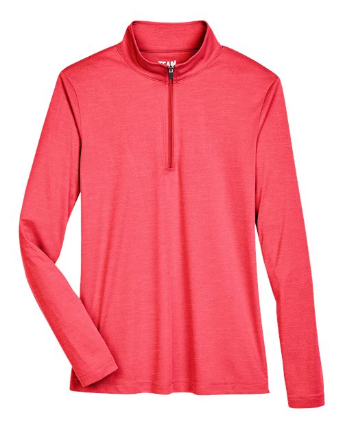 Women's Zone Sonic Heather Performance Quarter-Zip Pullover – Front