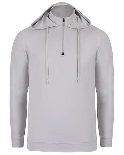 Unisex Vandyke Quarter-Zip Hooded Pullover – Front