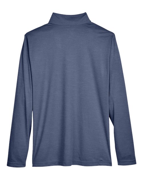 Men's Zone Sonic Heather Performance Quarter-Zip Pullover – Back