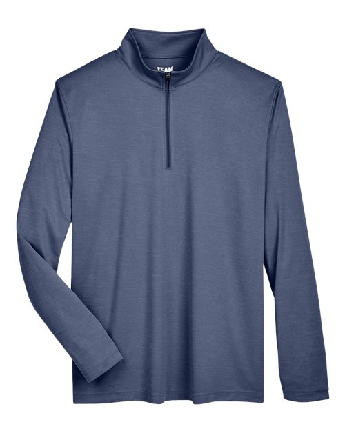 Men's Zone Sonic Heather Performance Quarter-Zip Pullover – Front