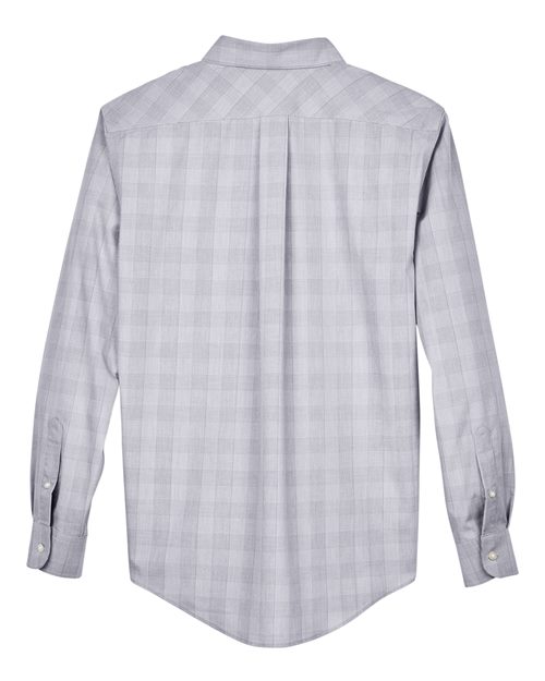 Men's Crown Collection® Glen Plaid Woven Dress Shirt – Back