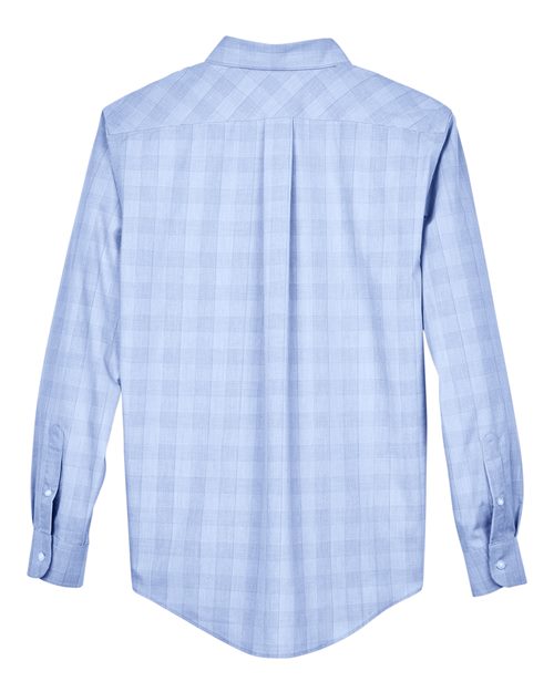 Men's Crown Collection® Glen Plaid Woven Dress Shirt – Back