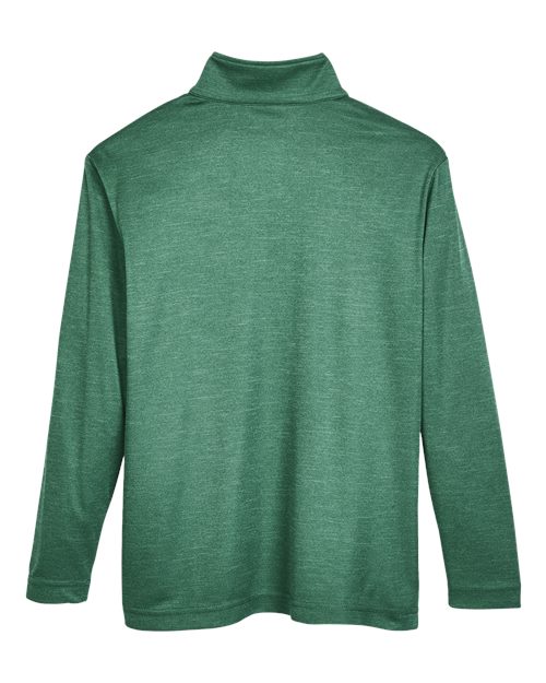 Youth Zone Sonic Heather Performance Quarter-Zip Pullover – Back