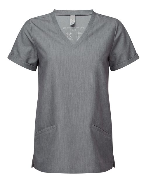 Women's Invincible V-Neck Stretch Scrub Top – Front