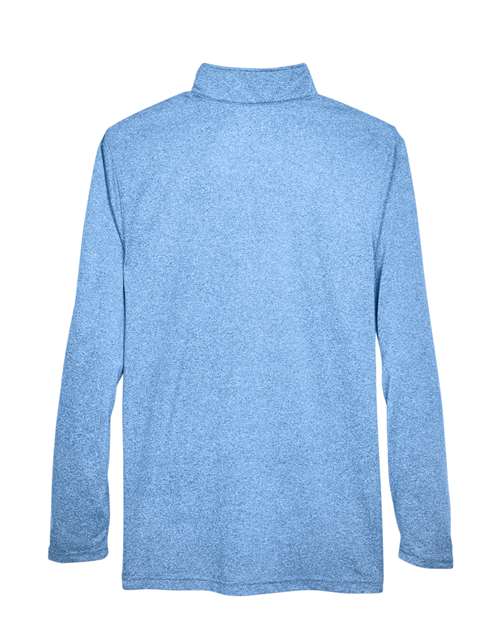 Men's Cool & Dry Heathered Performance Quarter-Zip Pullover – Back