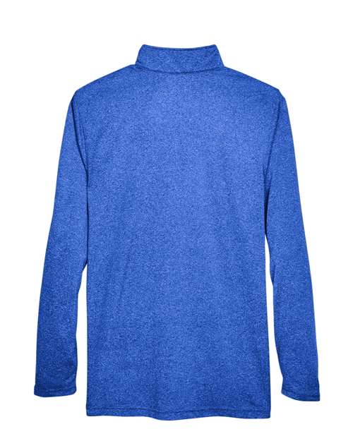 Men's Cool & Dry Heathered Performance Quarter-Zip Pullover – Back