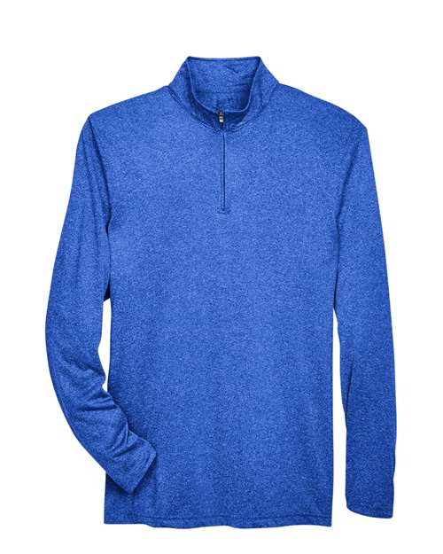 Men's Cool & Dry Heathered Performance Quarter-Zip Pullover – Front