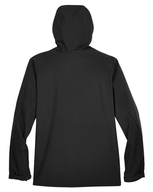 Men's Prospect Two-Layer Fleece Bonded Soft Shell Hooded Jacket – Back
