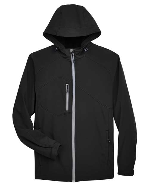 Men's Prospect Two-Layer Fleece Bonded Soft Shell Hooded Jacket – Front