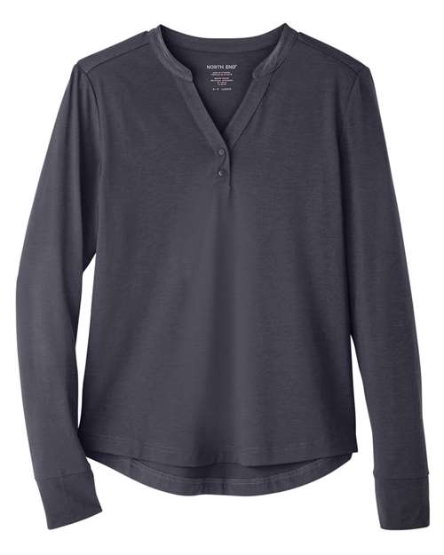 Women's JAQ Stretch Performance V-Neck Snap Pullover – Front
