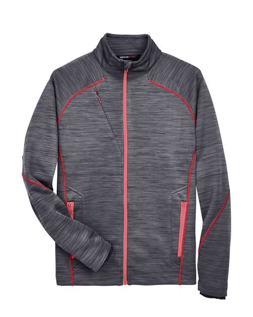 Men's Flux Mélange Bonded Fleece Jacket – Front