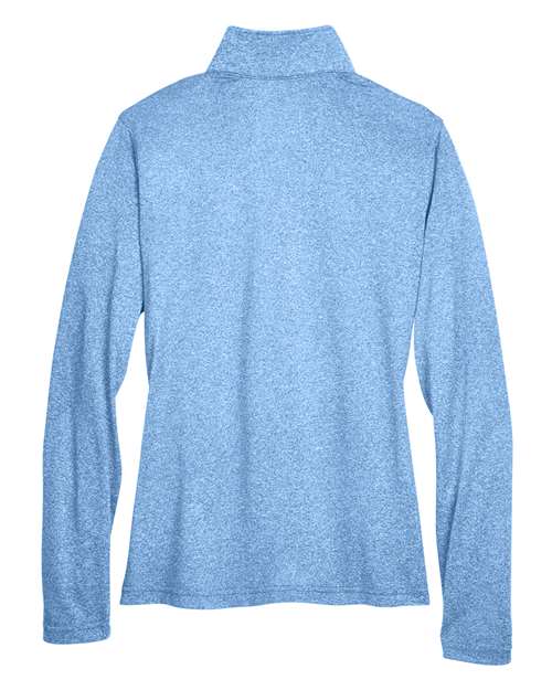 Women's Cool & Dry Heathered Performance Quarter-Zip Pullover – Back