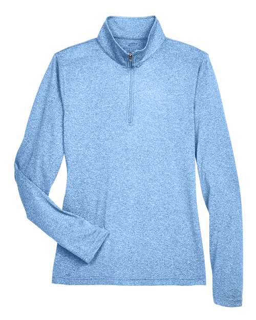 Women's Cool & Dry Heathered Performance Quarter-Zip Pullover – Front