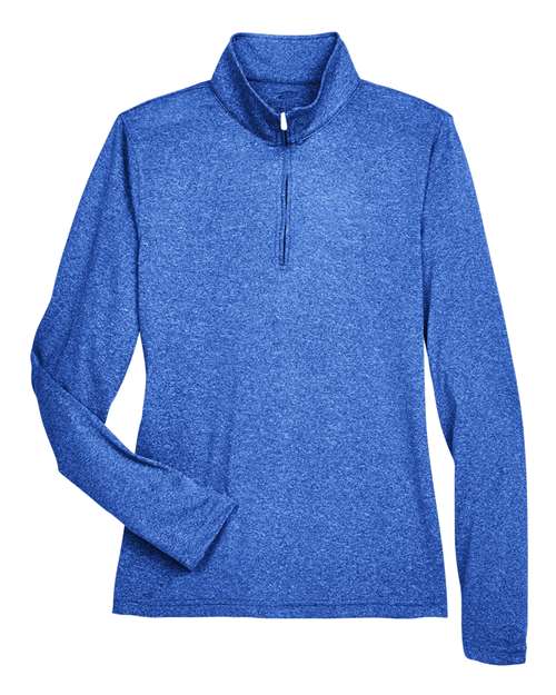 Women's Cool & Dry Heathered Performance Quarter-Zip Pullover – Front
