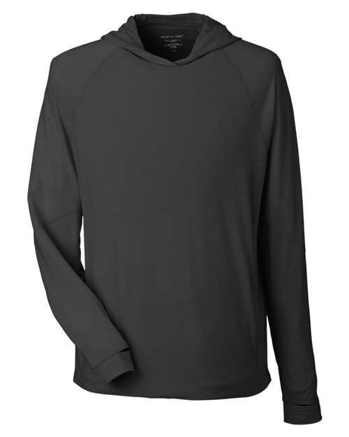 Unisex JAQ Stretch Performance Hooded Long Sleeve T-Shirt – Front