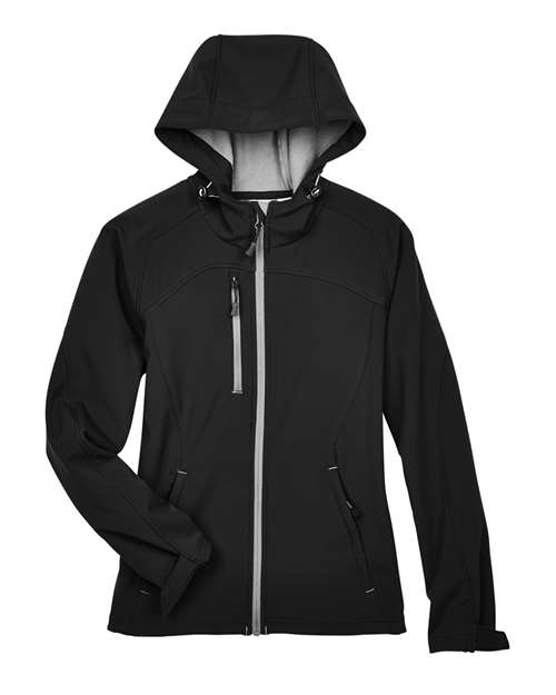 Women's Prospect Two-Layer Fleece Bonded Soft Shell Hooded Jacket – Front