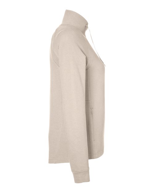 Women's Rhythm Waffle Cross-Neck Pullover – Detail