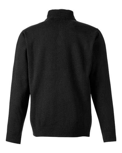 Unisex Pilbloc™ Quarter-Zip Pullover Sweater – Back