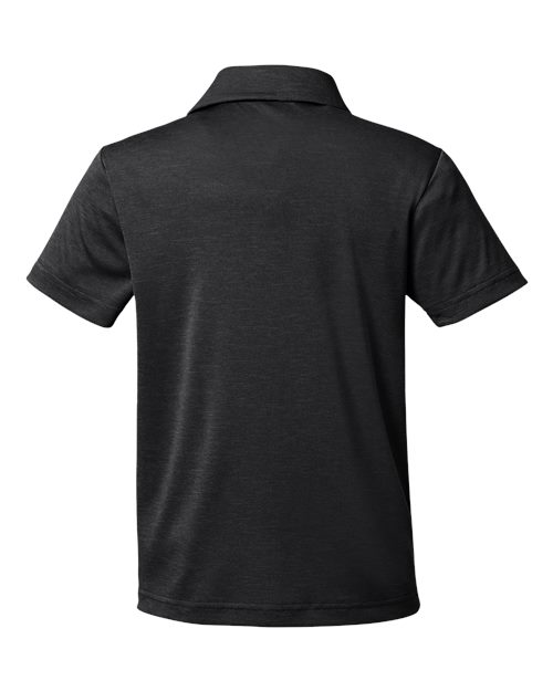 Youth Zone Sonic Heather Performance Polo – Back