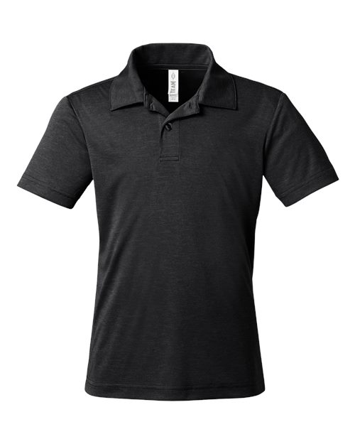 Youth Zone Sonic Heather Performance Polo – Front