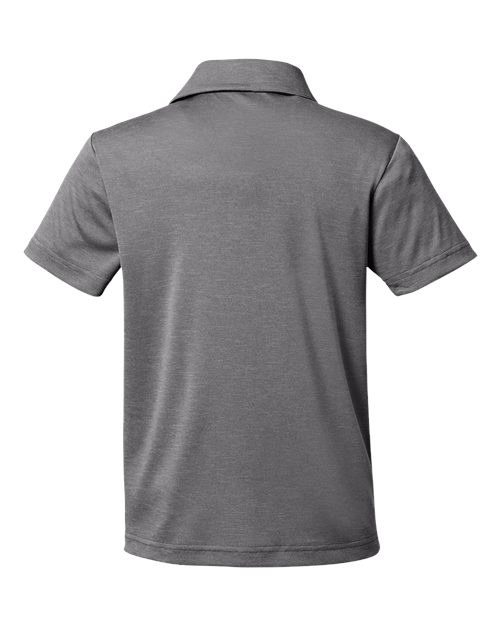 Youth Zone Sonic Heather Performance Polo – Back