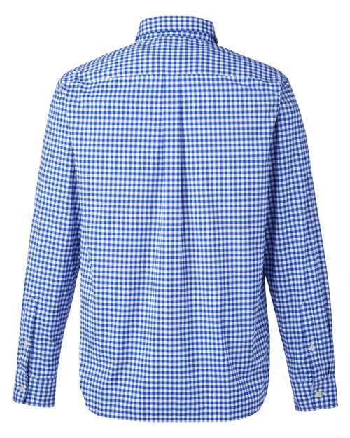 Men's On-The-Go Nylon Gingham Shirt – Back