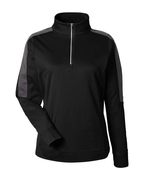 Women's Market Snag Protect Mesh Colorblock Quarter-Zip Pullover – Front
