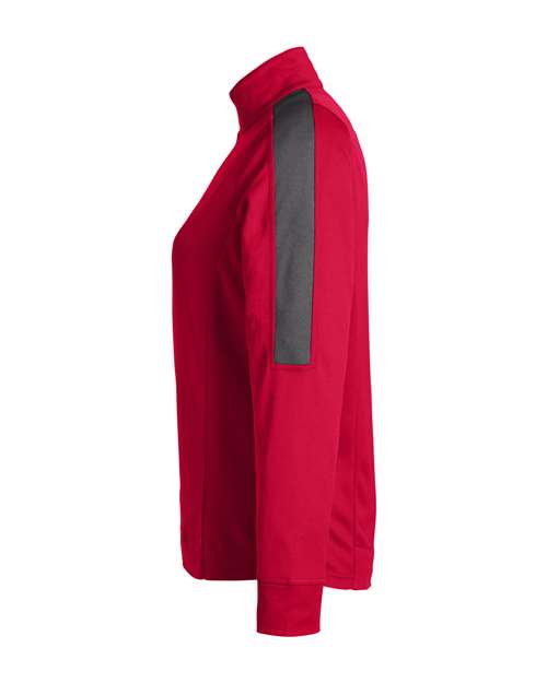 Women's Market Snag Protect Mesh Colorblock Quarter-Zip Pullover – Detail