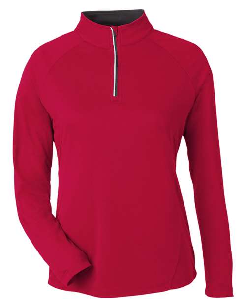 Women's Origin Performance Pique Quarter-Zip Pullover – Front