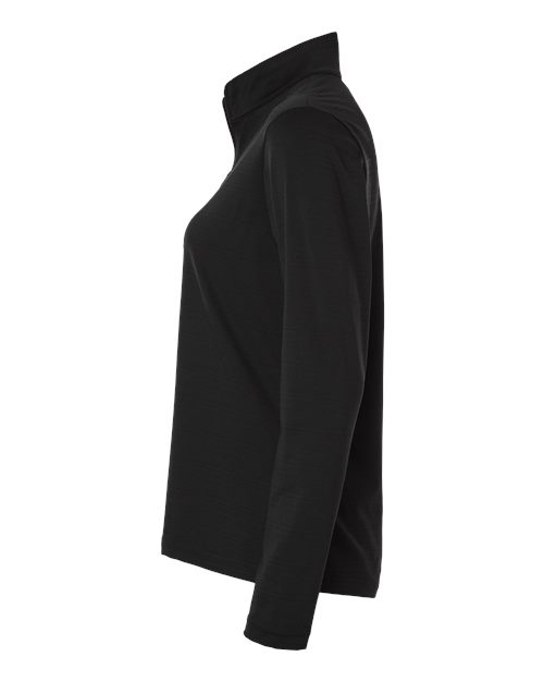 Women's Textured Stripe Quarter-Zip Pullover – Detail
