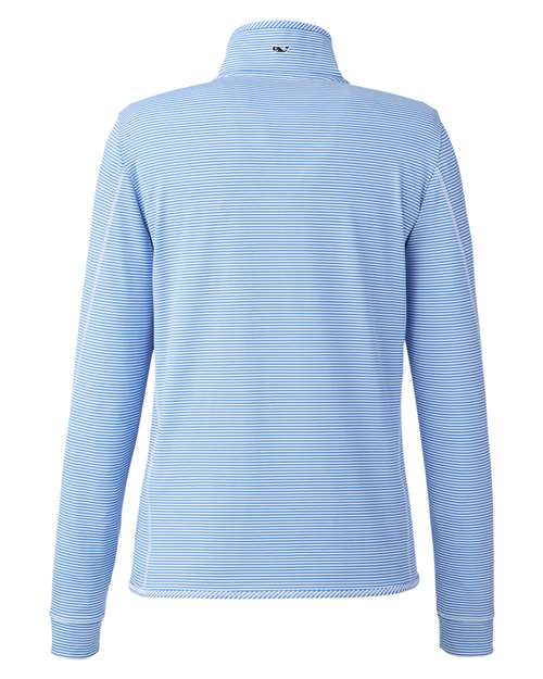 Women's Microstripe Sankaty Half-Zip Pullover – Back