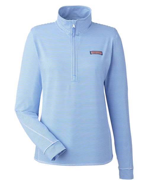Women's Microstripe Sankaty Half-Zip Pullover – Front