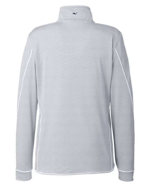Women's Microstripe Sankaty Half-Zip Pullover – Back