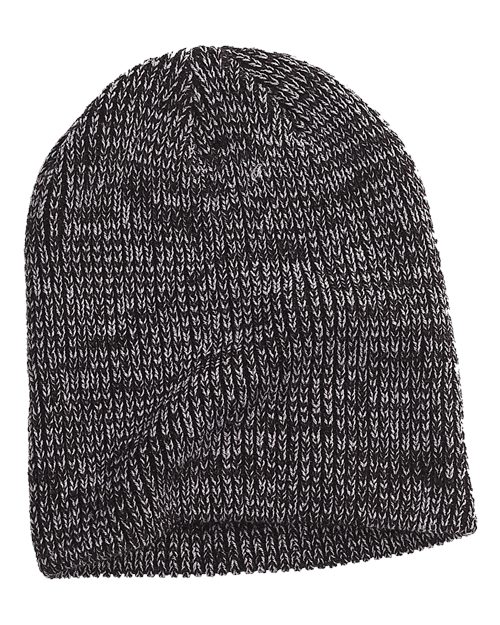 Ribbed Marled Beanie – Front