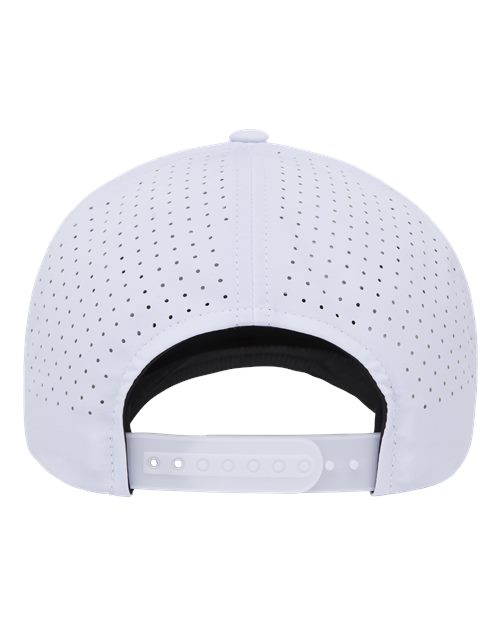 Five-Panel Snapback with Perforated Cap – Back