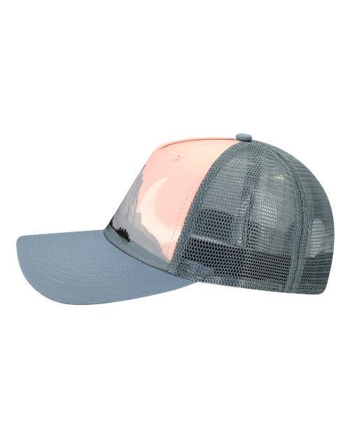 Printed Five-Panel Trucker Cap – Detail